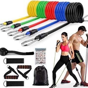 ⚡️13 PCs Exercise Resistance Bands with Handles - Stackable up to 150 lbs